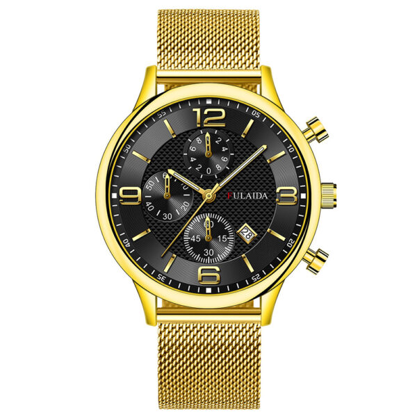 Mesh Strap Calendar Quartz Simple Casual All-match Men's Watch - Image 7