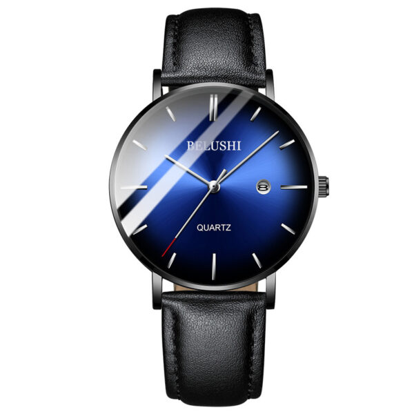 Blue Light Ultra-thin Fashion Men's Waterproof Quartz Watch - Image 6