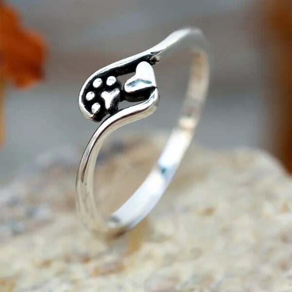 Cat's Paw Love Ring Female Cute Fashion - Image 2