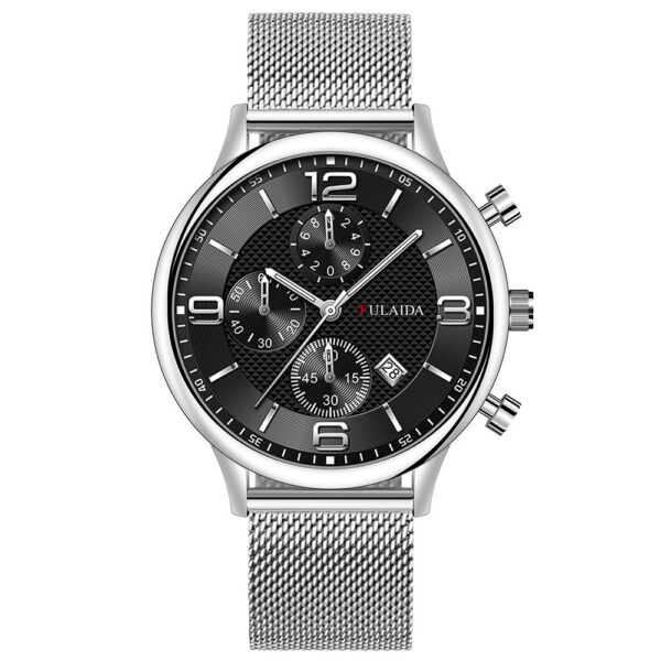 Mesh Strap Calendar Quartz Simple Casual All-match Men's Watch - Image 8