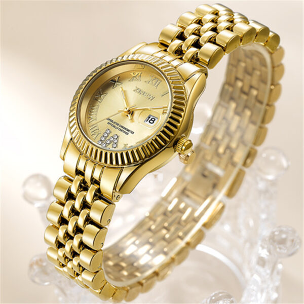 Children's Fashion Casual Alloy Belt Calendar Quartz Watch - Image 4