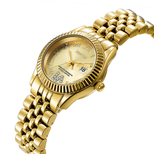 Children's Fashion Casual Alloy Belt Calendar Quartz Watch - Image 6