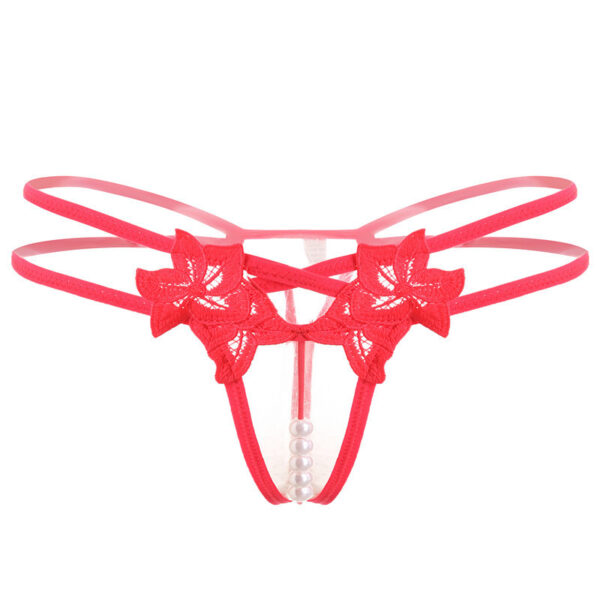 Erotic Lingerie Sexy Embroidered Women's Thong - Image 9