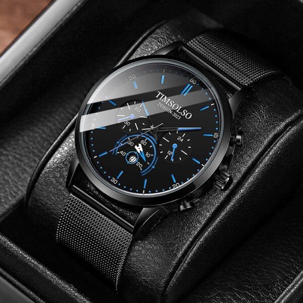 All-matching Simple And High-end Elegant Cool Ultra-thin Calendar Quartz Watch - Image 5