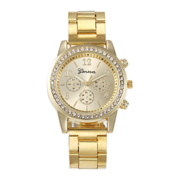 New Women's Watch Suit Quartz Diamond Watch - Image 3