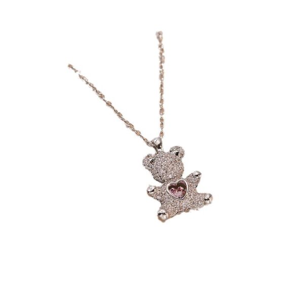 Necklace Female Bear Necklace Love Heart - Image 2